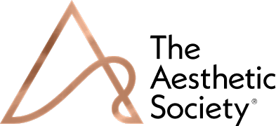 The Aesthetic Society logo in rose gold.
